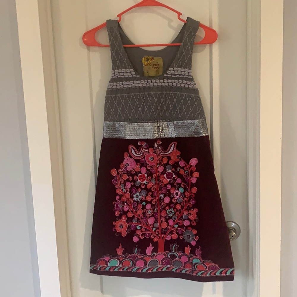 Super cute Free People Velvet Mini Dress